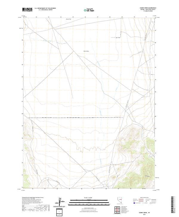 Combs Creek, NV — USGS 7.5-minute topo (2021)