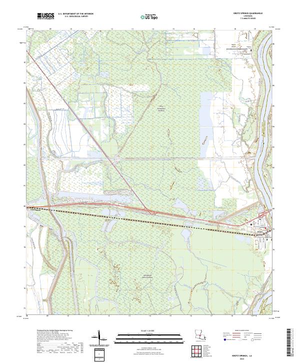 Krotz Springs, LA — USGS 7.5-minute topo (2024)