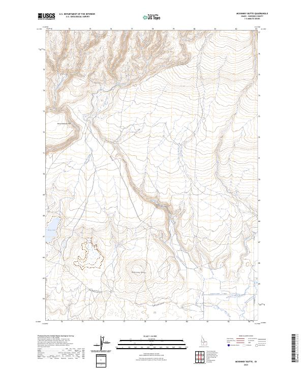 McKinney Butte, ID — USGS 7.5-minute topo (2023)