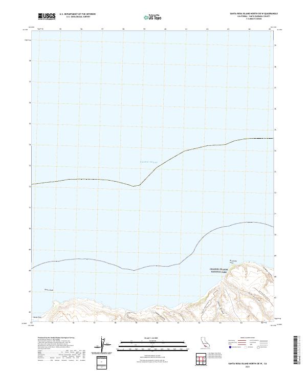 Santa Rosa Island North OE W, CA — USGS 7.5-minute topo (2021)
