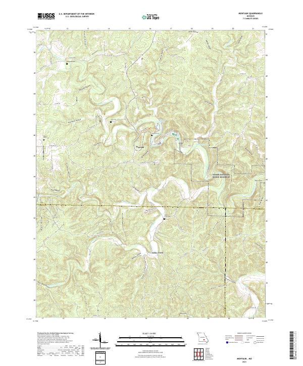 Montauk, MO — USGS 7.5-minute topo (2021)