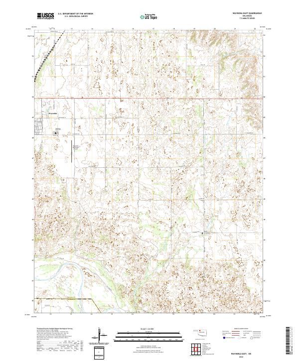 Waynoka East, OK — USGS 7.5-minute topo (2022)