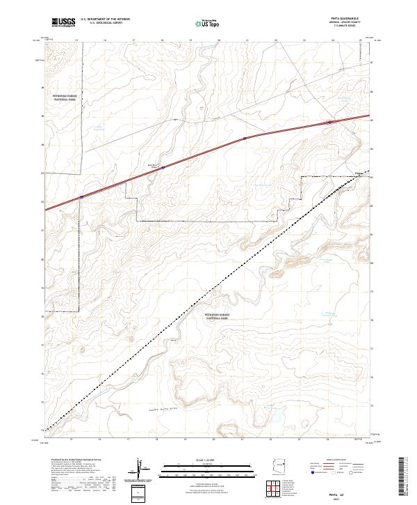 Pinta, AZ — USGS 7.5-minute topo (2021)