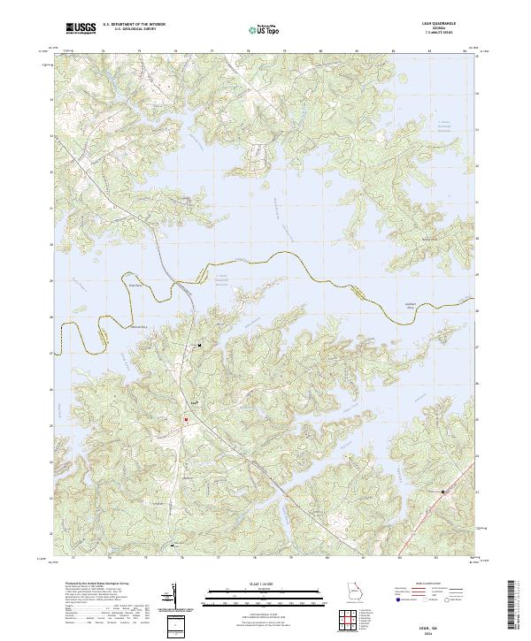 Leah, GA — USGS 7.5-minute topo (2024)