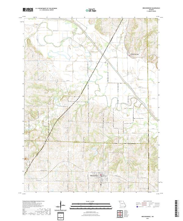 Breckenridge, MO — USGS 7.5-minute topo (2021)