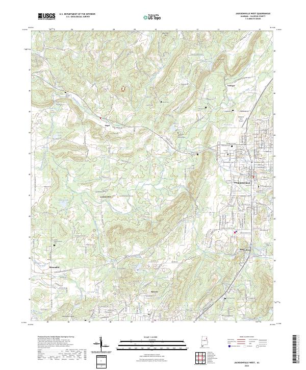 Jacksonville West, AL — USGS 7.5-minute topo (2024)