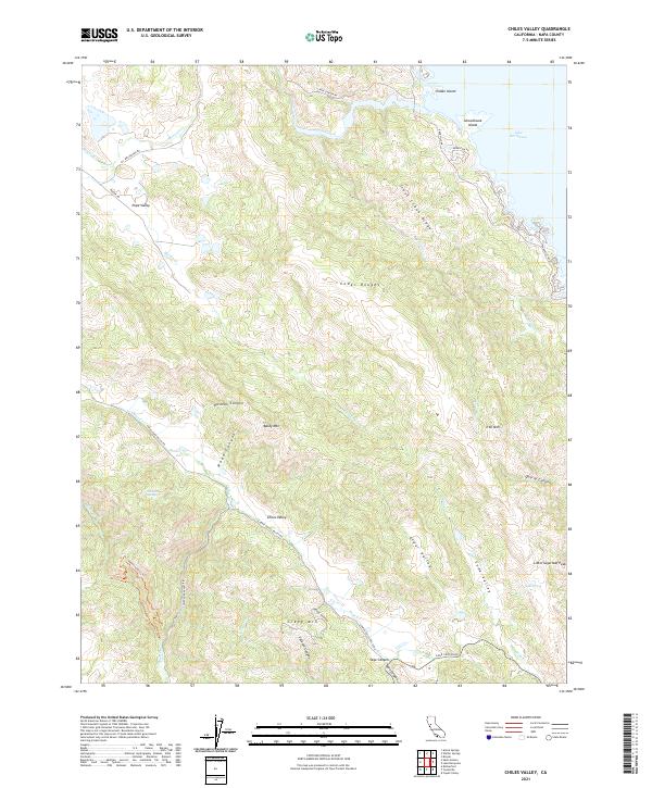 Chiles Valley, CA — USGS 7.5-minute topo (2021)