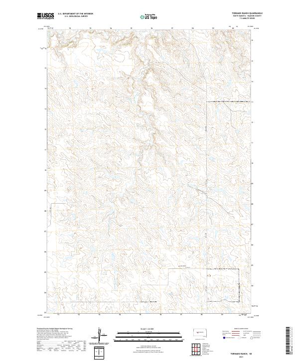 Tornado Ranch, SD — USGS 7.5-minute topo (2021)