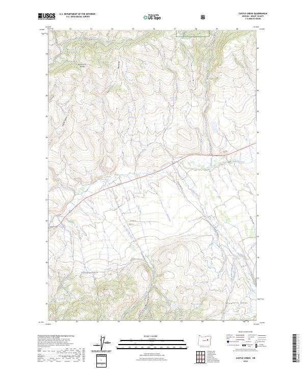 Castle Creek, OR — USGS 7.5-minute topo (2024)
