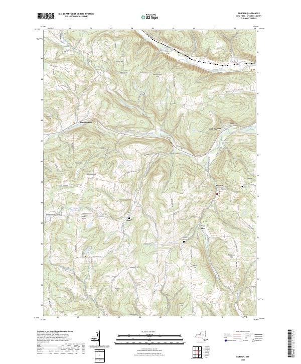 Borden, NY — USGS 7.5-minute topo (2023)