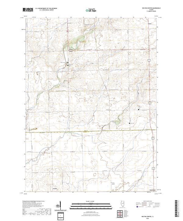 Wilton Center, IL — USGS 7.5-minute topo (2024)