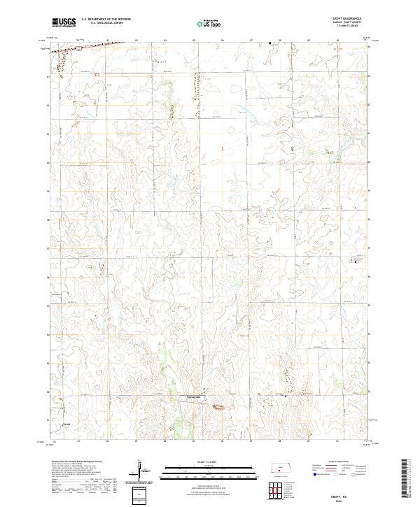 Croft, KS — USGS 7.5-minute topo (2022)