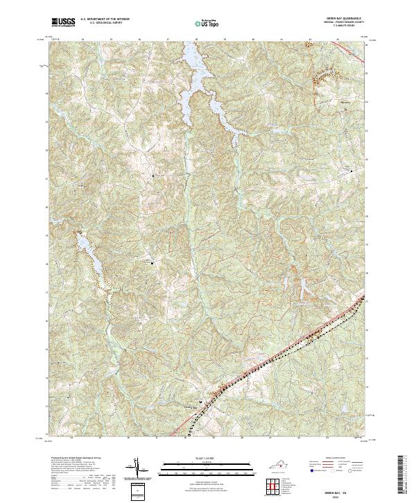 Green Bay, VA — USGS 7.5-minute topo (2022)