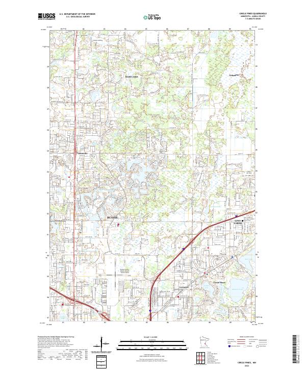 Circle Pines, MN — USGS 7.5-minute topo (2022)
