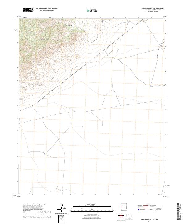 Horse Mountain East, NM — USGS 7.5-minute topo (2023)