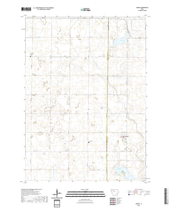 Varina, IA — USGS 7.5-minute topo (2022)