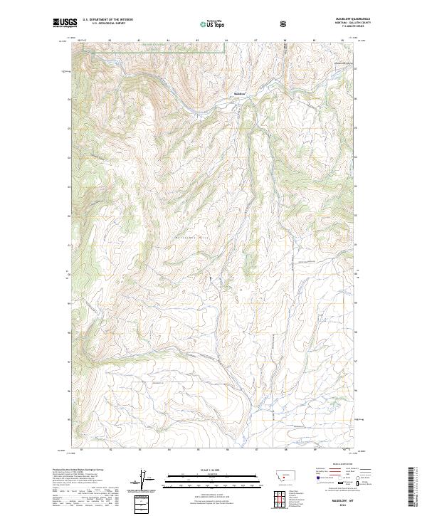 Maudlow, MT — USGS 7.5-minute topo (2024)