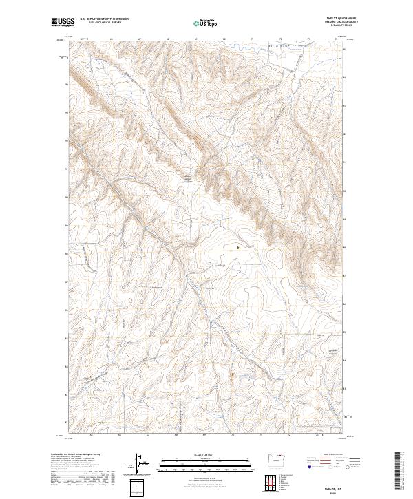 Smeltz, OR — USGS 7.5-minute topo (2023)