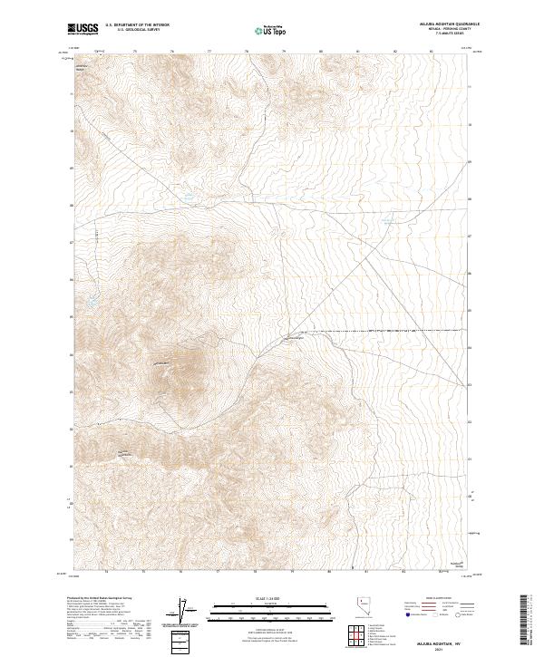 Majuba Mountain, NV — USGS 7.5-minute topo (2021)