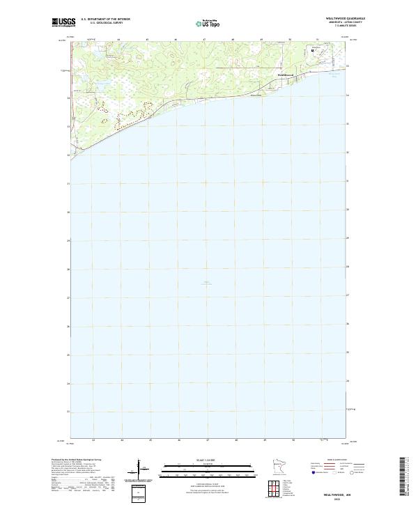 Wealthwood, MN — USGS 7.5-minute topo (2022)