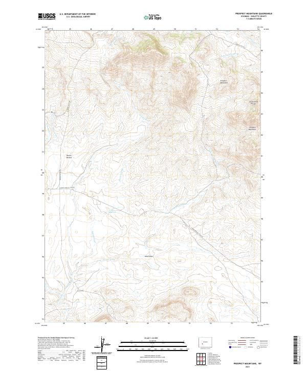 Prospect Mountains, WY — USGS 7.5-minute topo (2021)
