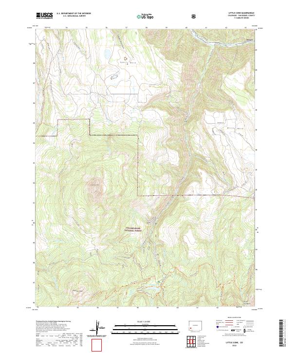 Little Cone, CO — USGS 7.5-minute topo (2022)