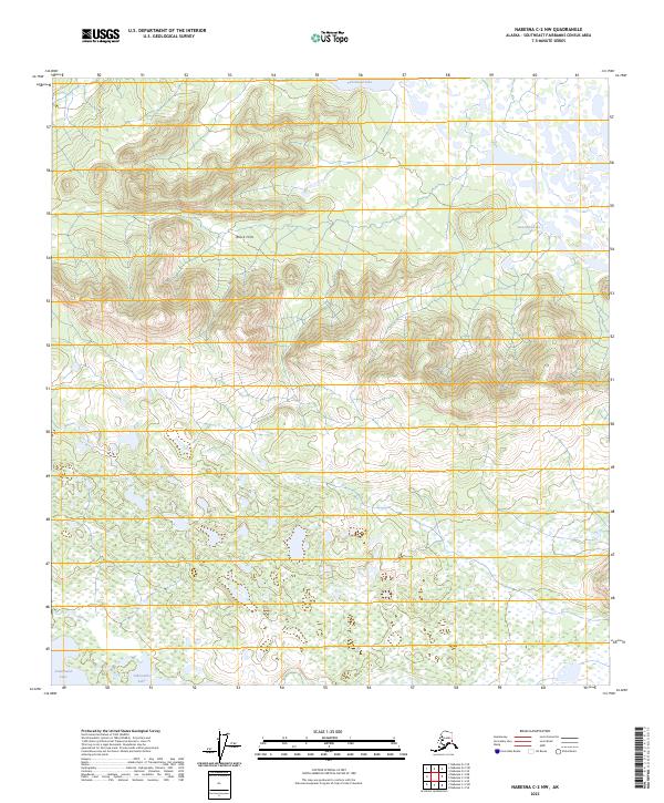 Nabesna C-2 NW, AK — USGS 7.5-minute topo (2023)