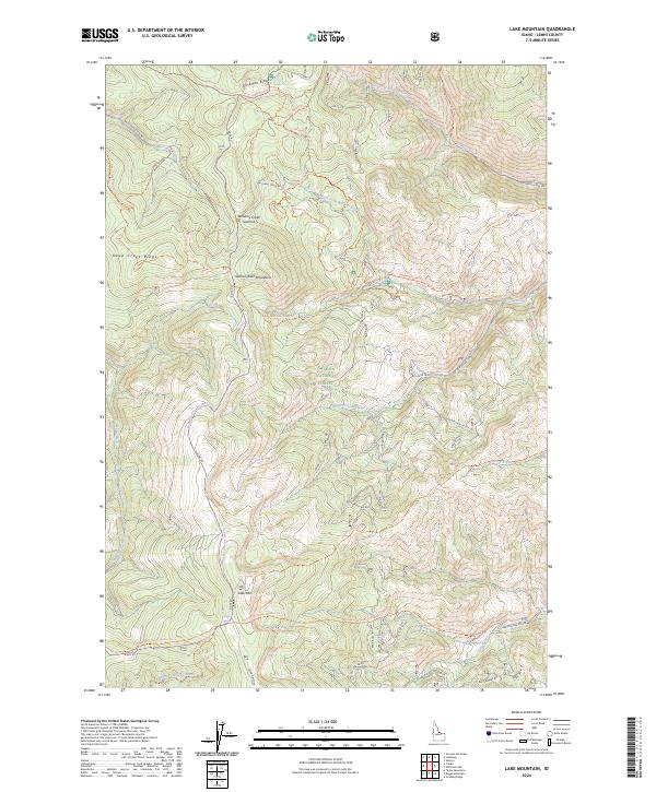 Lake Mountain, ID — USGS 7.5-minute topo (2024)
