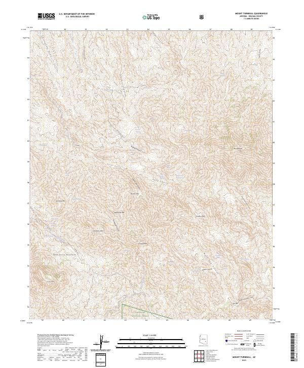 Mount Turnbull, AZ — USGS 7.5-minute topo (2023)