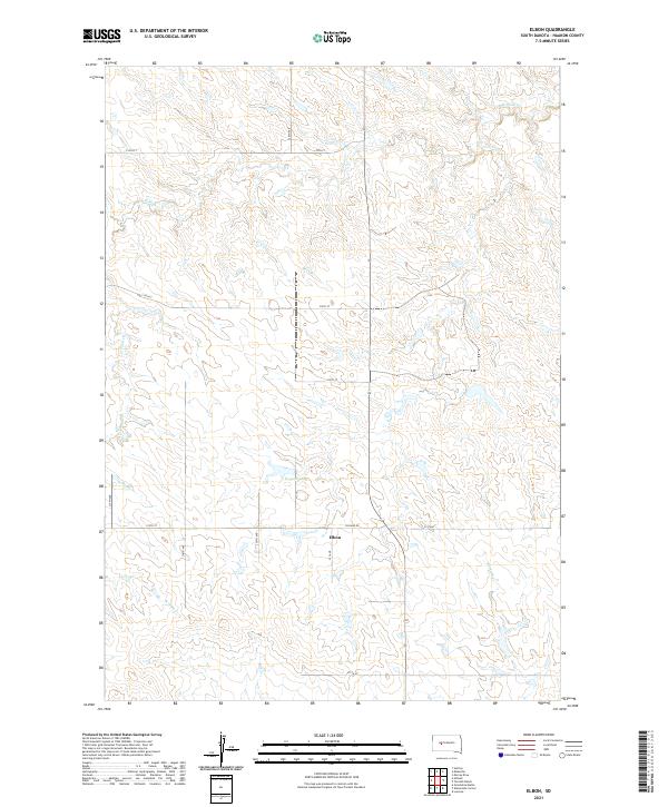 Elbon, SD — USGS 7.5-minute topo (2021)