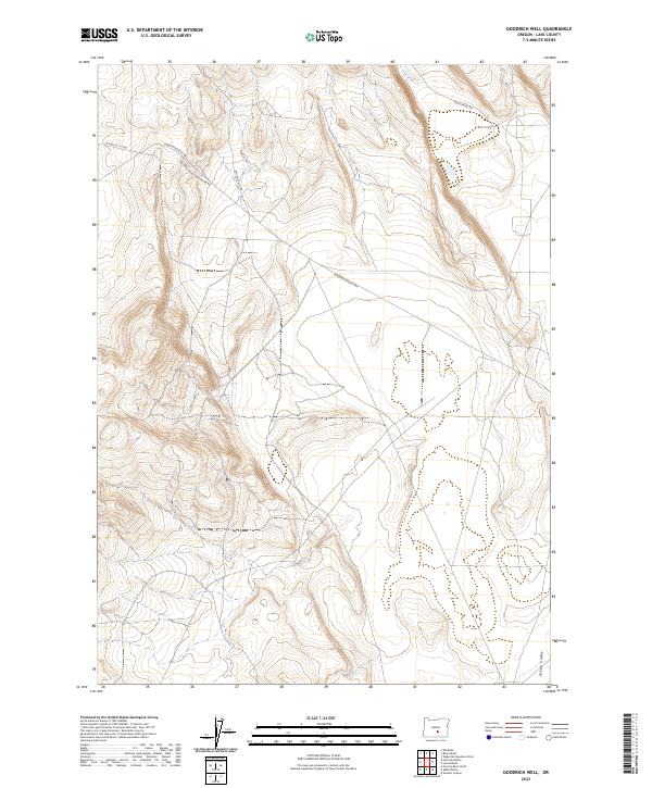 Goodrich Well, OR — USGS 7.5-minute topo (2023)