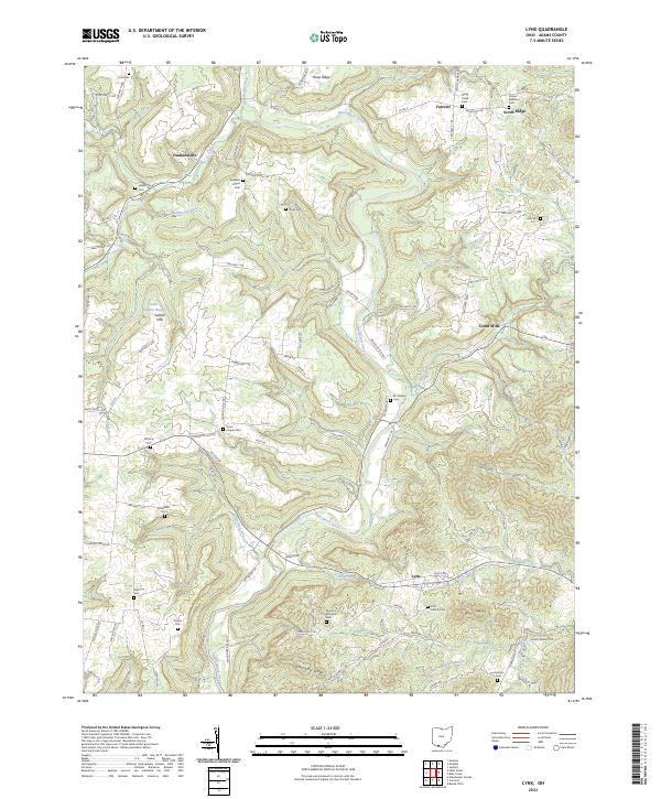 Lynx, OH — USGS 7.5-minute topo (2023)