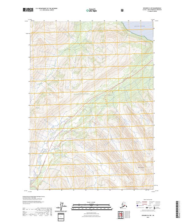 Seward D-6 SW, AK — USGS 7.5-minute topo (2023)