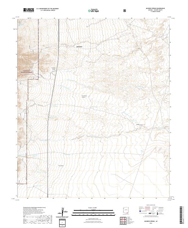 McGrew Spring, AZ — USGS 7.5-minute topo (2021)