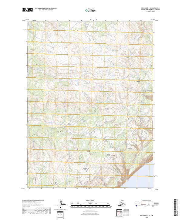 Seldovia D-4 SE, AK — USGS 7.5-minute topo (2024)