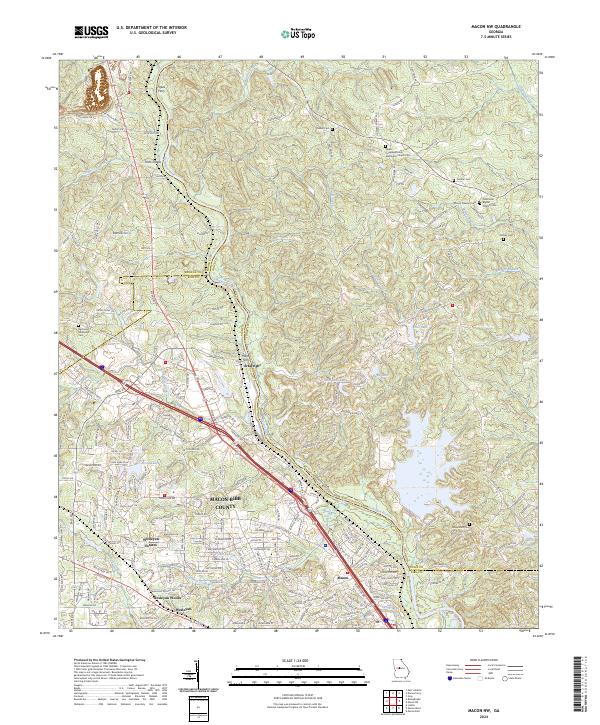 Macon NW, GA — USGS 7.5-minute topo (2024)