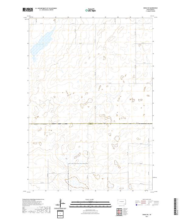 Onida SW, SD — USGS 7.5-minute topo (2021)