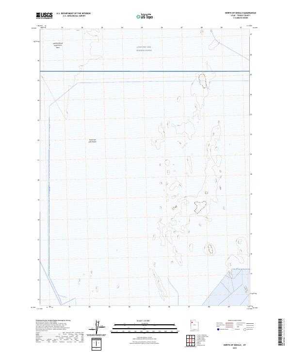 North of Knolls, UT — USGS 7.5-minute topo (2023)