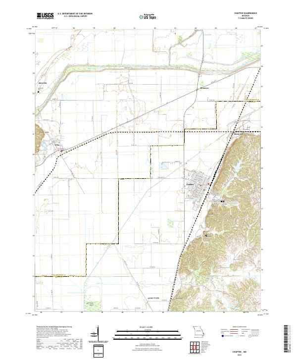 Chaffee, MO — USGS 7.5-minute topo (2021)