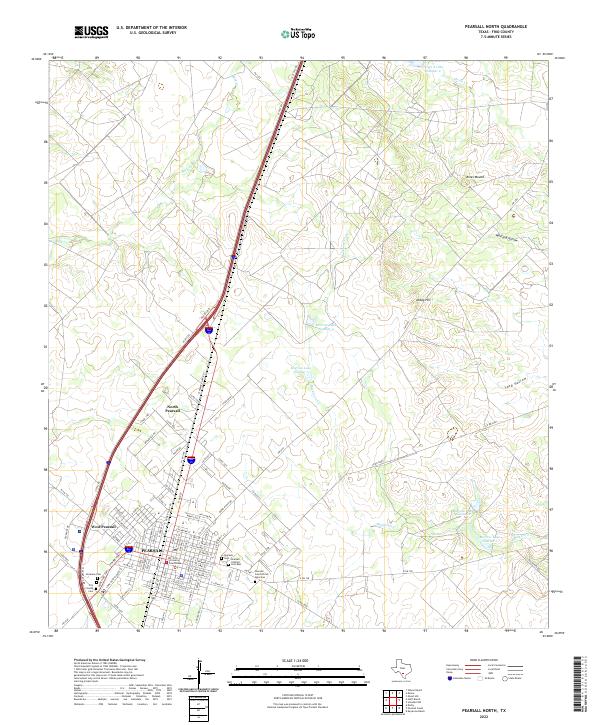 Pearsall North, TX — USGS 7.5-minute topo (2022)