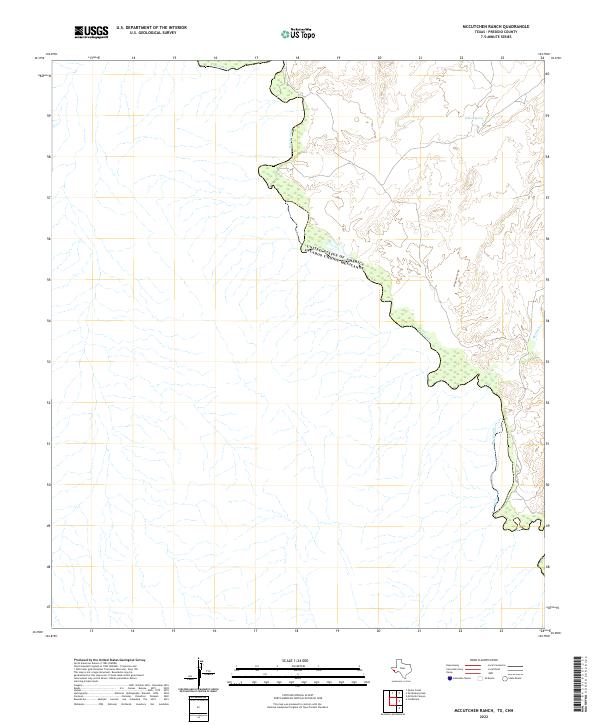 McCutchen Ranch, TX,CHH, US — USGS 7.5-minute topo (2022)