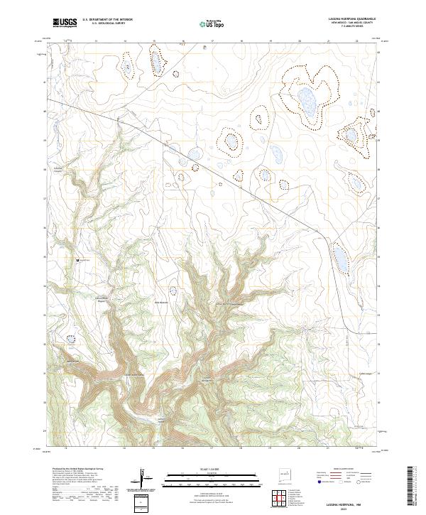 Laguna Huerfana, NM — USGS 7.5-minute topo (2023)