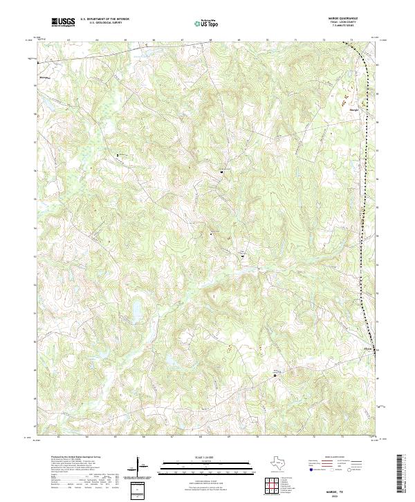 Margie, TX — USGS 7.5-minute topo (2022)