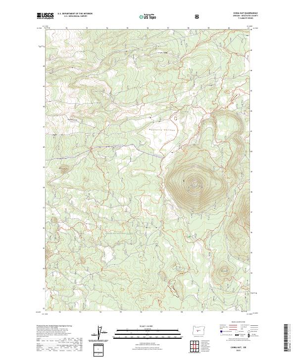 China Hat, OR — USGS 7.5-minute topo (2023)