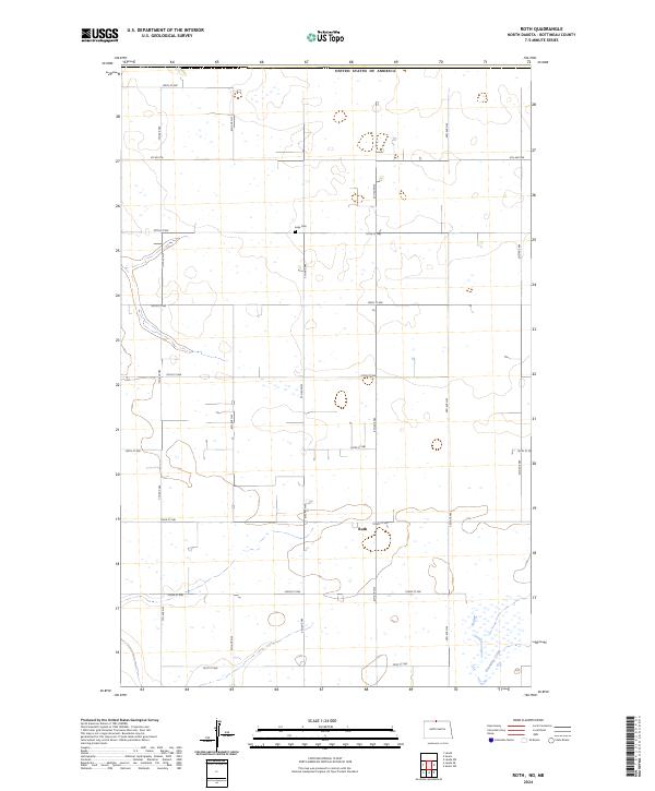 Roth, ND-MB — USGS 7.5-minute topo (2024)