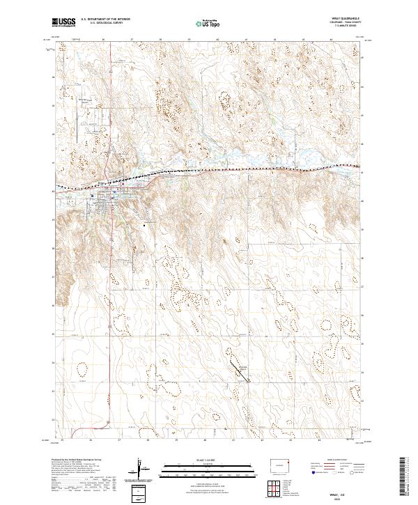 Wray, CO — USGS 7.5-minute topo (2022)