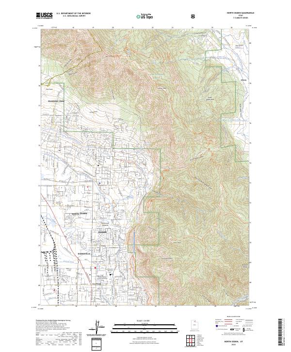North Ogden, UT — USGS 7.5-minute topo (2023)