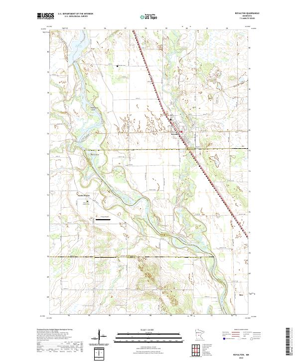Royalton, MN — USGS 7.5-minute topo (2022)