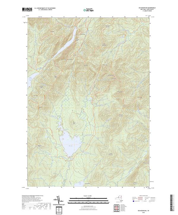 Dix Mountain, NY — USGS 7.5-minute topo (2023)
