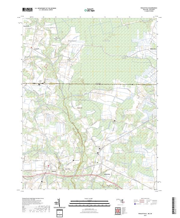 Whaleyville, MD-DE — USGS 7.5-minute topo (2023)